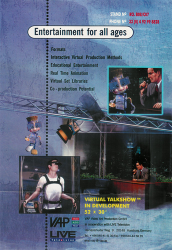 VAP and LIVE Television trade flyer